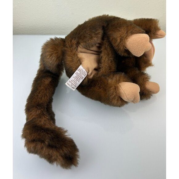 Folkmanis Folktails Monkey Hand Puppet Plush Long Tail Brown Toy - Picture 10 of 13